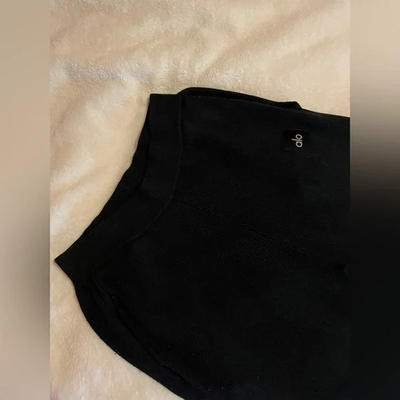 ALO Yoga Black Ribbed Cardigan - Picture 9 of 13